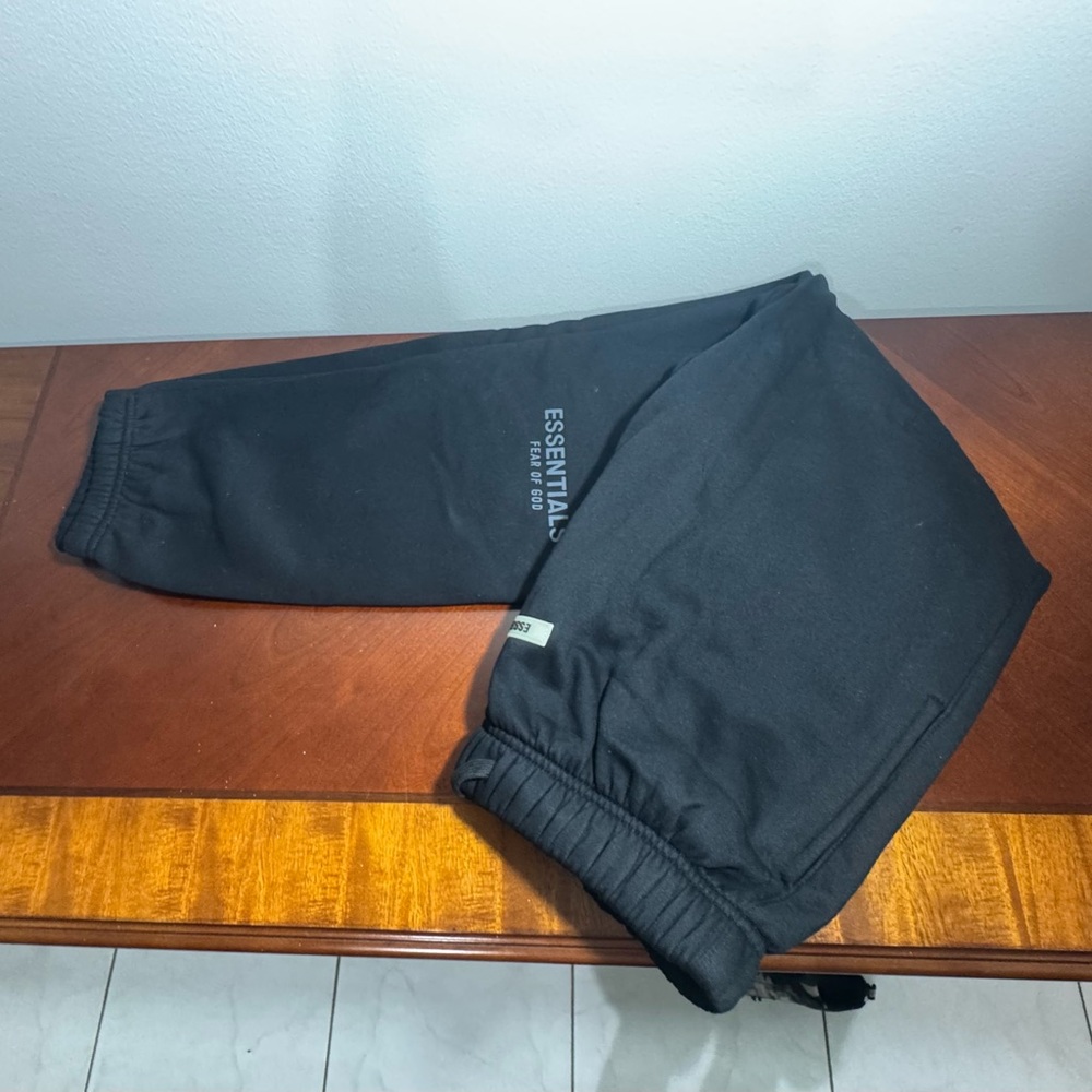 Essentials Jet Black Joggers